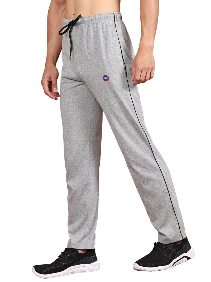Mack Jonney Men Regular Fit Trackpants Metallic Small Pack of 1-DD1MELANGES01, Mid Rise - Image 1