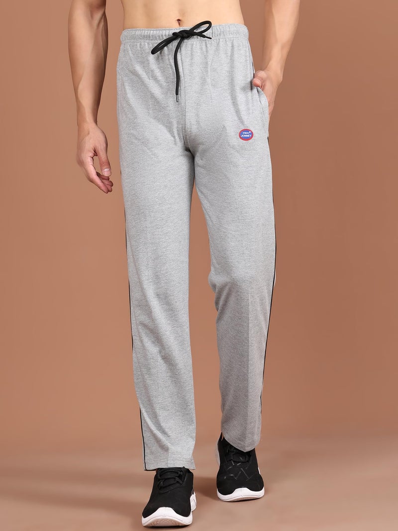 Mack Jonney Men Regular Fit Trackpants Metallic Small Pack of 1-DD1MELANGES01, Mid Rise - Image 2