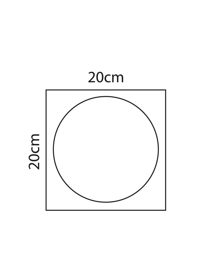 Bold Floor Drainer 200x200x1.80mm – Stainless Steel Floor Drain with Chrome Finish – Anti-Clog, Easy to Clean, Durable Bathroom Accessory – Stylish and Compatible with Most Bathroom Décors – Silver - Image 2