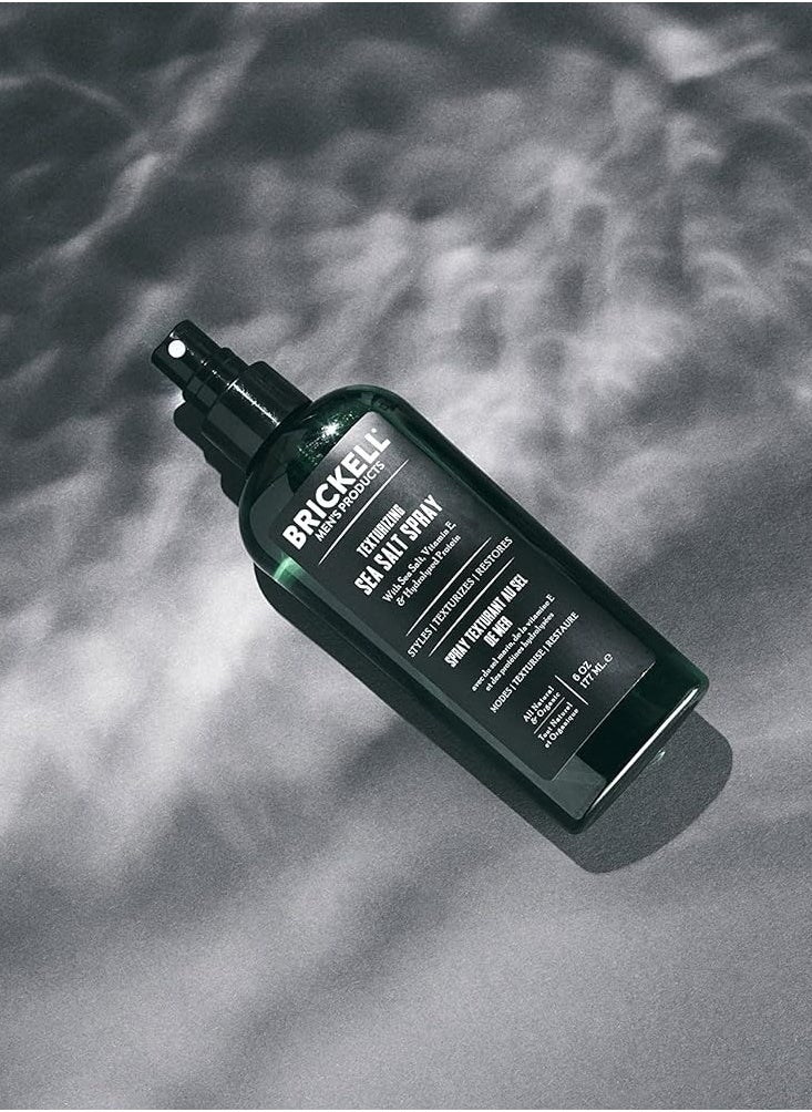 Brickell - Brickell Men's Texturizing Sea Salt Spray for Men, Natural & Organic, Alcohol-Free, Lifts and Texturizes Hair for a Beach or Surfer Hair Style, 6 Ounce - Image 1