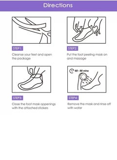 ALIVER Set Of 4 kinds of Exfoliating Foot Peel Mask  - Image 2