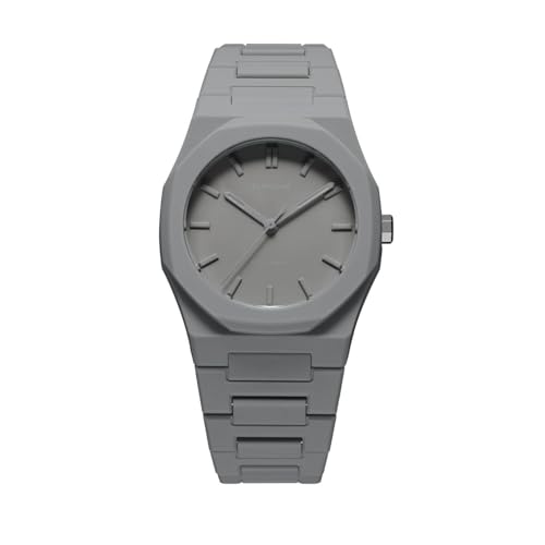 D1 Milano Polycarbon Unisex Luxury Watch, Polycarbonate Quartz Movement, Polycarbonate Strap, 50M Water Resistant Timepiece, Grey Dial, 2 Years Warranty - PCBU03 - Image 1