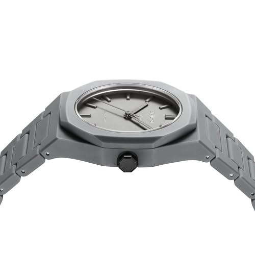 D1 Milano Polycarbon Unisex Luxury Watch, Polycarbonate Quartz Movement, Polycarbonate Strap, 50M Water Resistant Timepiece, Grey Dial, 2 Years Warranty - PCBU03 - Image 3