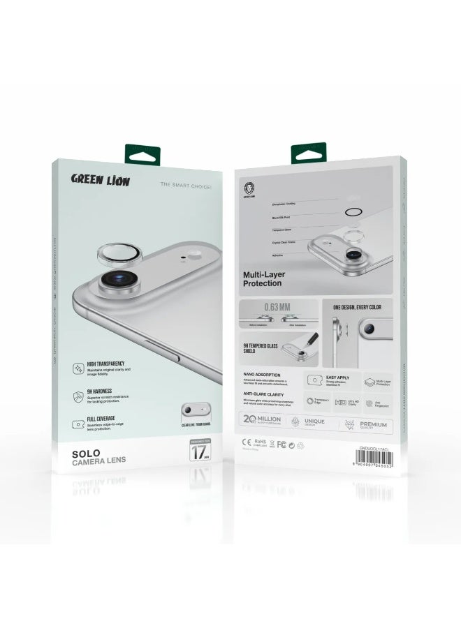 جرين ليون واقي عدسة هوائية لجهاز iPhone 17 / عدسة كاميرا مزدوجة / واقي كاميرا / متين 9H / مضاد للخدش / مقاوم للماء - شفاف - Image 5