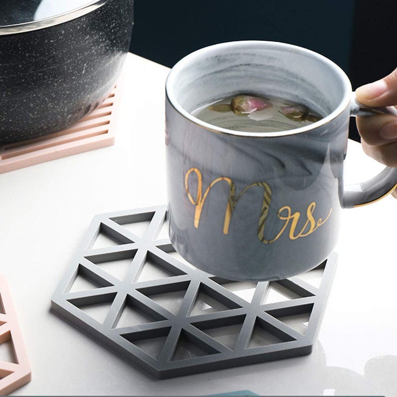 NILKANTH - Set of 4 Silicone Trivets | Coaster | Pot Holder | Placemat for Home Kitchen and Dining Table - Image 5