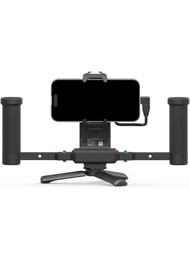 FeiyuTech Phone Video Rig Pro for iPhone 17 16 15 Pro/Pro Max - ProRes 4K Filmmaking Cage with External Storage Hub,Cooling Fan,Battery Extension,USB-C Expansion for Professional iPhone Video Create - Image 3