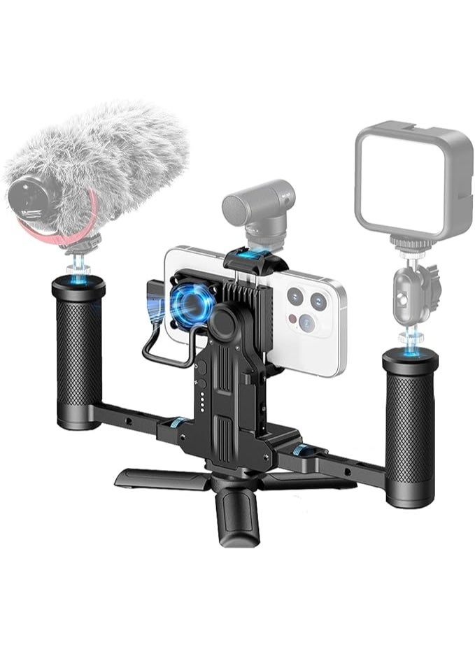 FeiyuTech Phone Video Rig Pro for iPhone 17 16 15 Pro/Pro Max - ProRes 4K Filmmaking Cage with External Storage Hub,Cooling Fan,Battery Extension,USB-C Expansion for Professional iPhone Video Create - Image 1