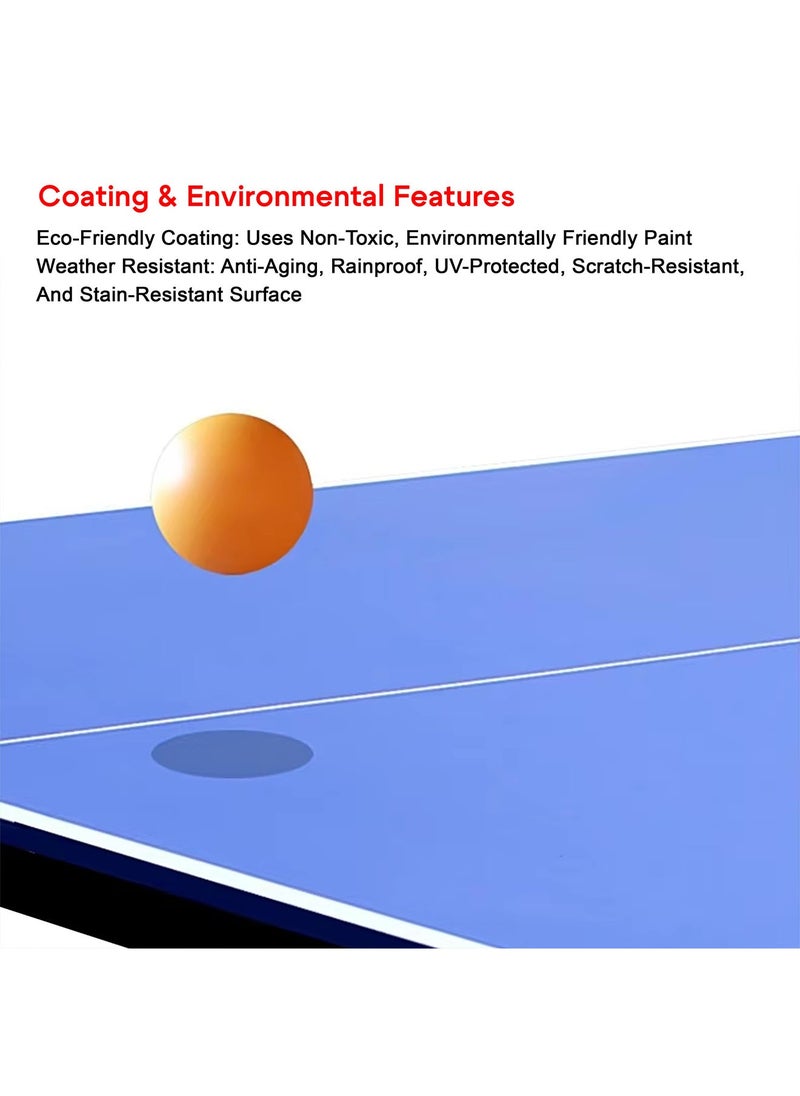 Sparnod Fitness STT-40 Outdoor Table Tennis Table | 14mm SMC Top with UV Protection | Rust-Proof Frame | Solo Playback Mode | Foldable with Oversize Locking Wheels  - Image 5