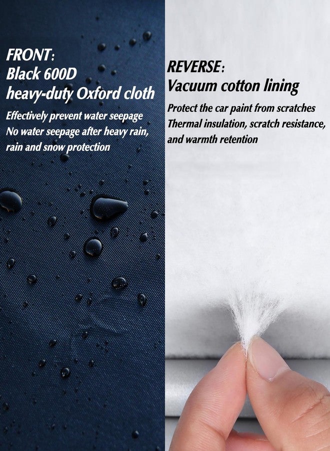 QUYDDC Special 16 Layers Full Car Cover Fit for Volk-swagen Beetle Bug 1960-1979, Ultra Heavy 600D Oxford Cloth, All-Weather Protection Summer Sun Exposure and Winter Snow Rain Dust UV, Black - Image 4