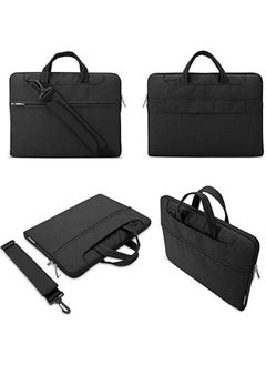 Lacdo Laptop Shoulder Bag Sleeve For 16 Inch New Macbook Pro M3 Pro Max M2 M1 Pro Max A2991 A2780 A2485 A2141 2023 2019 15" Macbook Pro 2017 2018 15" Microsoft Surface Book 3 2 1 Computer Bag Black  - Image 2