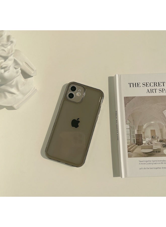 NIBEMINENT The Photo Frame Is Transparent Protective TPU Case Cover For iPhone 16 Pro, Pitch Black