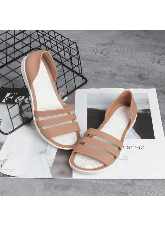 Summer New Flat Sandals Slippers Seaside Beach Shoes Korean-style Flat Casual Women's Slippers