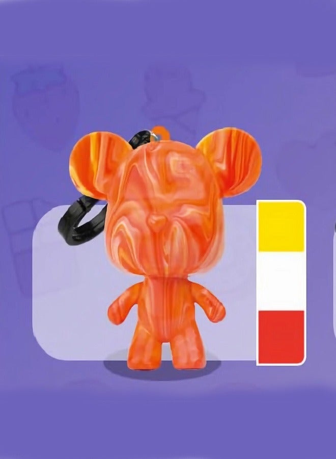 رات سو DIY الطلاء السائل الدب تيدي الدب مجموعة الطلاء 6.5 سم - Image 1