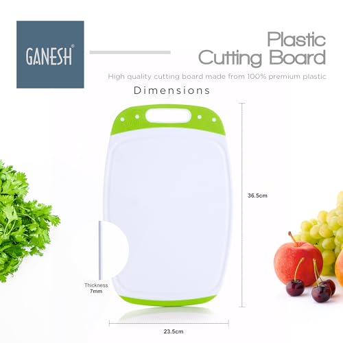Ganesh Plastic Cutting Board, Standard, White - Image 2