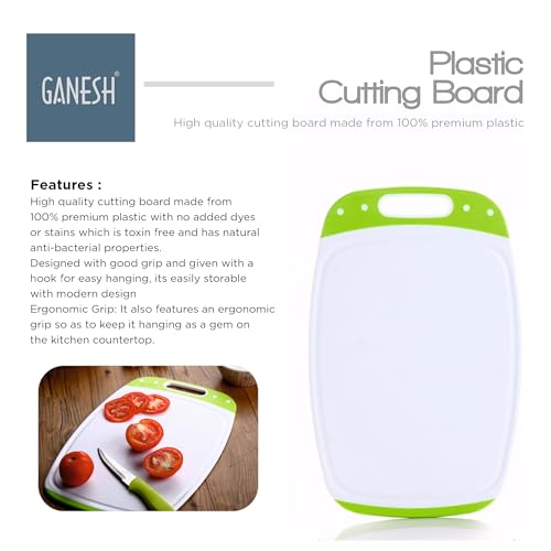 Ganesh Plastic Cutting Board, Standard, White - Image 4
