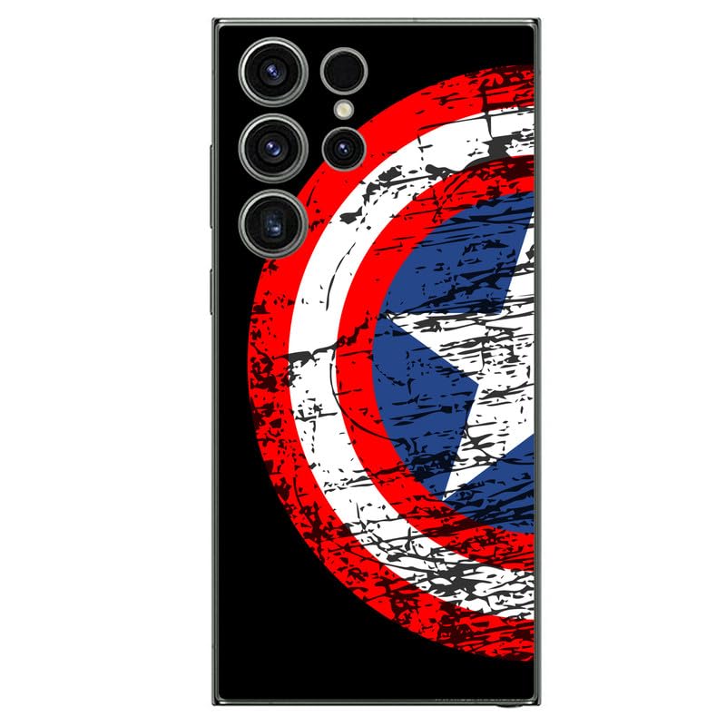 FCS Printed Designer Vinyl Mobile Back Skin Sticker for Samsung Galaxy S24 Ultra| Protects Against Dust, Precision-Fit, Vinyl, Bubble-Free Installation- (-75) - Image 1