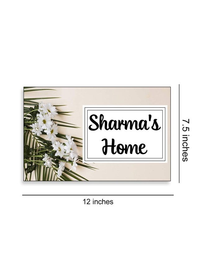 999Store Printed Floral for Restaurants Name Plate (MDF_12 X7.5 Inches_Multi) - Image 4