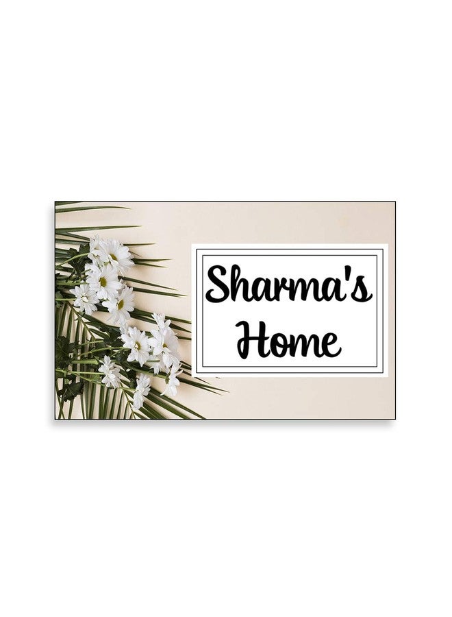 999Store Printed Floral for Restaurants Name Plate (MDF_12 X7.5 Inches_Multi) - Image 1