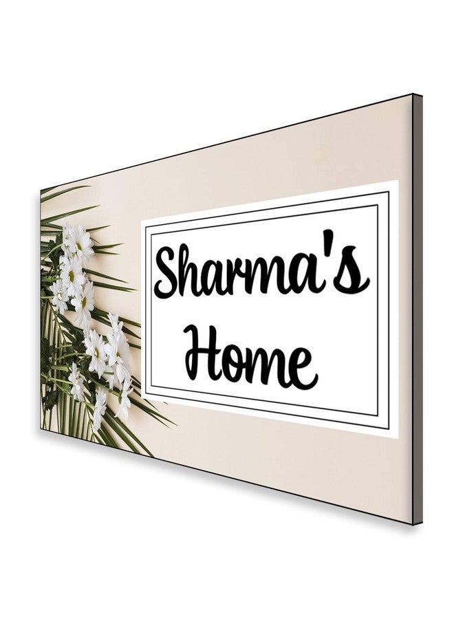 999Store Printed Floral for Restaurants Name Plate (MDF_12 X7.5 Inches_Multi) - Image 3