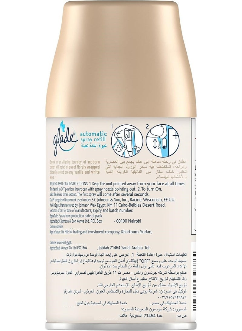 جليد حامل بخاخ أوتوماتيكي مع معطر جو برائحة الفانيليا الرقيقة، يدوم حتى 60 يومًا من الانتعاش التلقائي، 269 مل - Image 4