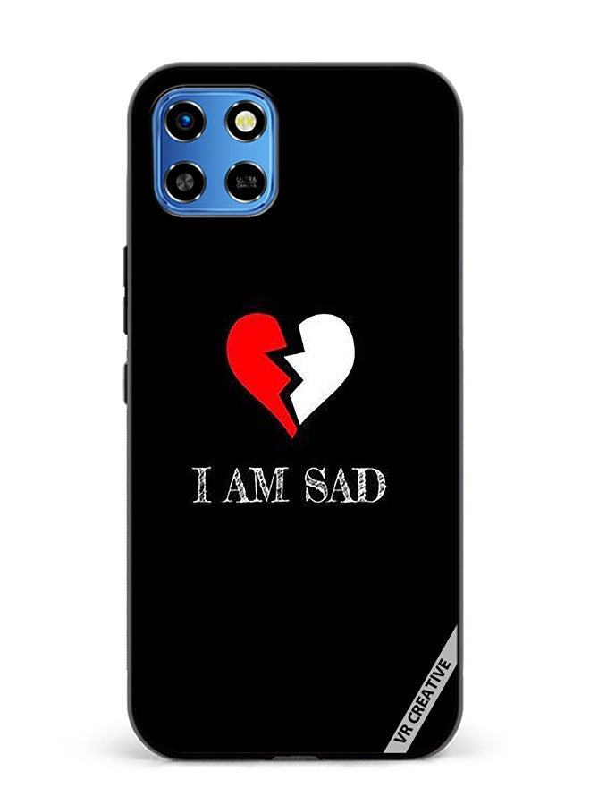 VR CREATIVE Protective Case Cover For Infinix Smart 6 HD I Am Sad Design Multicolour - Image 1