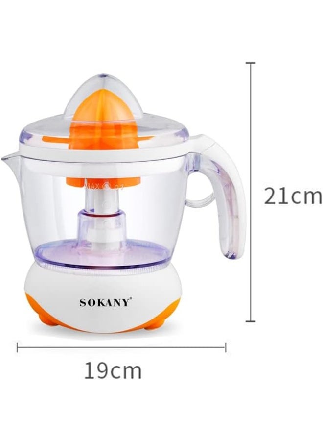SOKANY Electric Citrus Juicer WK-725, Orange Juice Maker, Lemon Squeezer, 700ML Capacity, 45W Energy Efficient Motor, Quick & Easy Juicing with Transparent Bowl - Image 3