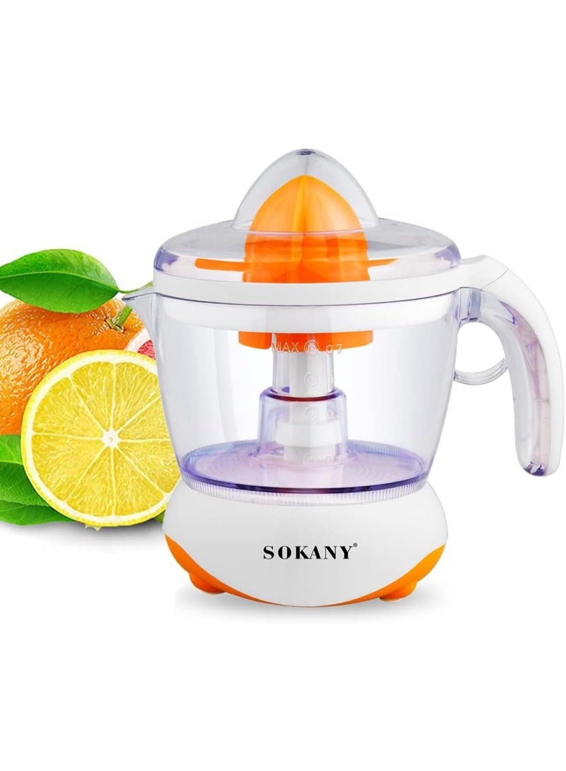 SOKANY Electric Citrus Juicer WK-725, Orange Juice Maker, Lemon Squeezer, 700ML Capacity, 45W Energy Efficient Motor, Quick & Easy Juicing with Transparent Bowl - Image 1