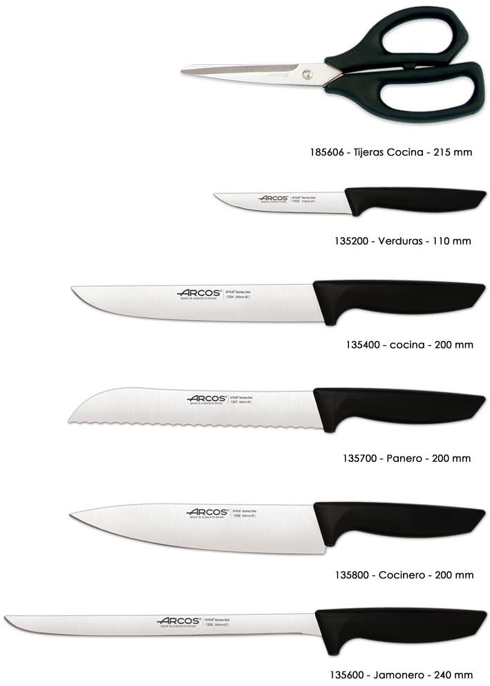 Arcos Niza 7 Pcs Knife Ham Block Set - Image 2