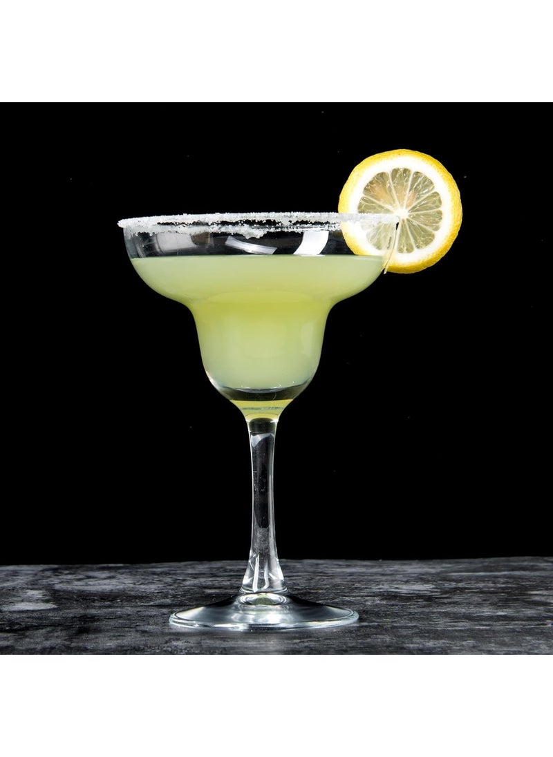 smart serve Smartserve Soda Lime Margarita Glass Lead Free 240 ml Set of 2 Margarita Glasses with Long Durable Stem Elegant Cocktail Glasses for Bar Martini Manhattan Gimlet Pisco Sour Cosmopolitan Clear  - Image 2