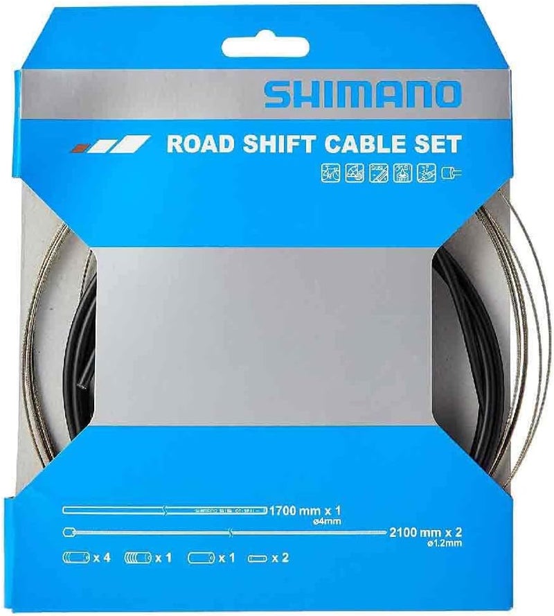 Shimano Road Shift Cable Set for Road Bikes - Black - Image 1