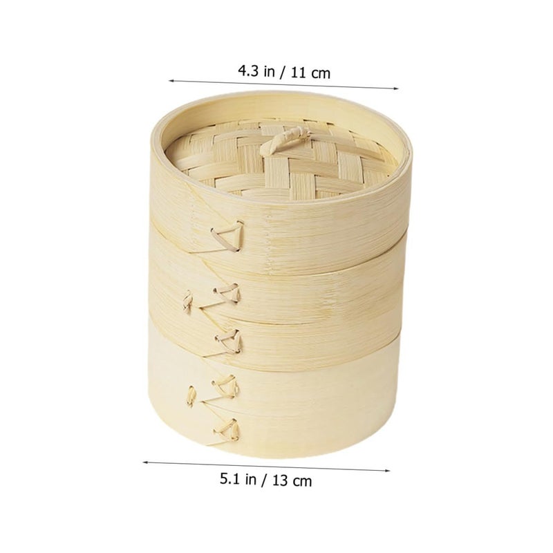 Large Food Grade Dumpling Steamer Basket With Lid For Buns And Seafood - Image 3