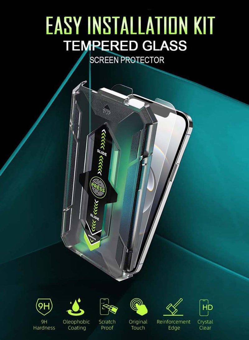 Markhor Apple iPhone 16e 5G 2025 Markhor next generation A++ Quality Tempered Glass Screen Protector with Auto Alignment Easy Installation Frame/App - Clear - Image 2