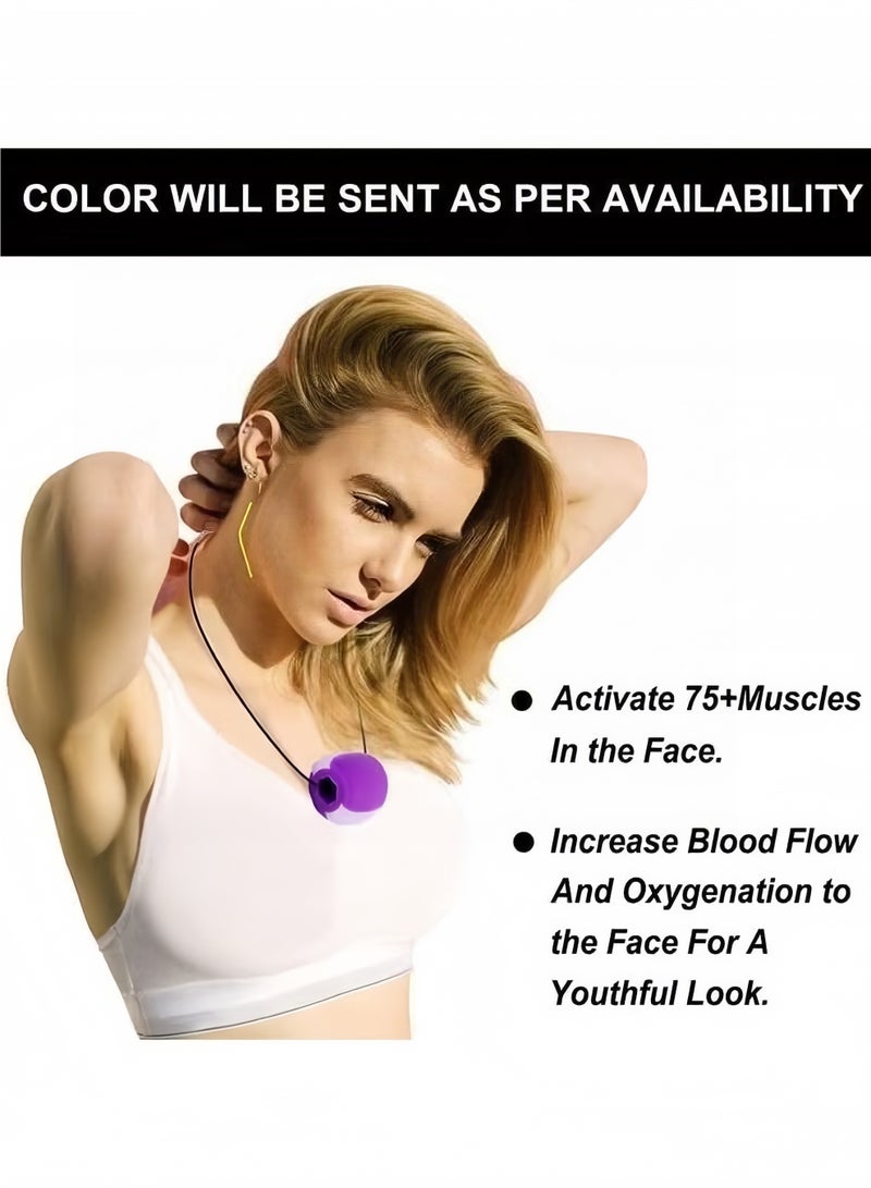 قطعتان من أدوات تمرين خط الفك للرجال والنساء، أداة لتقليل الذقن المزدوجة للنساء، أداة لتقليل دهون الوجه للرجال، أداة لتشكيل خط الفك وتنحيف وتقوية الوجه والرقبة، أدوات تحديد خط الفك للرجال - Image 5