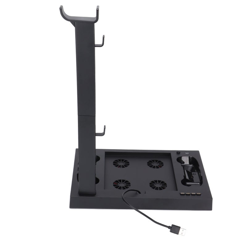 For Xbox Series X Console Cooling Stand Multifunctional Cooling Fan Base with Headset Bracket Battery Adapter - Image 4