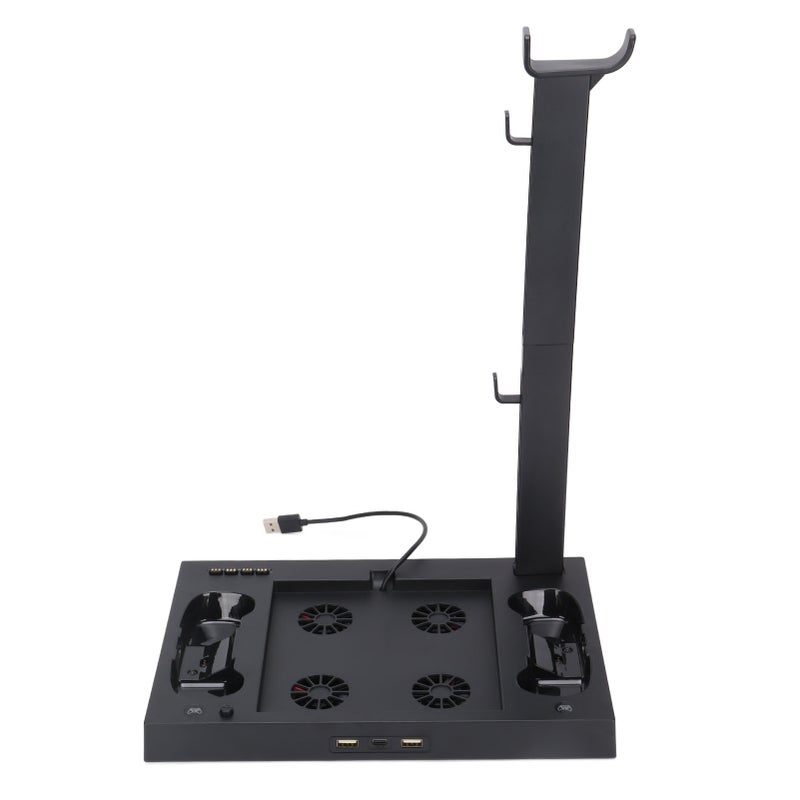 For Xbox Series X Console Cooling Stand Multifunctional Cooling Fan Base with Headset Bracket Battery Adapter - Image 5