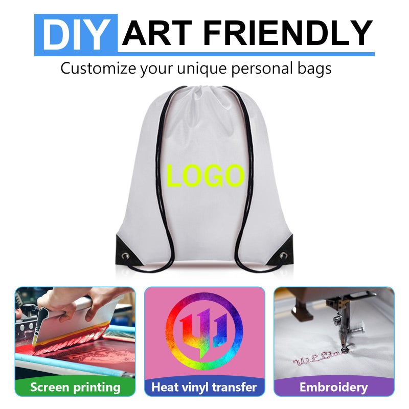 Grneric Drawstring Backpack Bulk 6 PCS, Drawstring Bags String Backpack Cinch Sack Gym Bags for Sport Trip Beach Swimming, 6 Color - Image 5