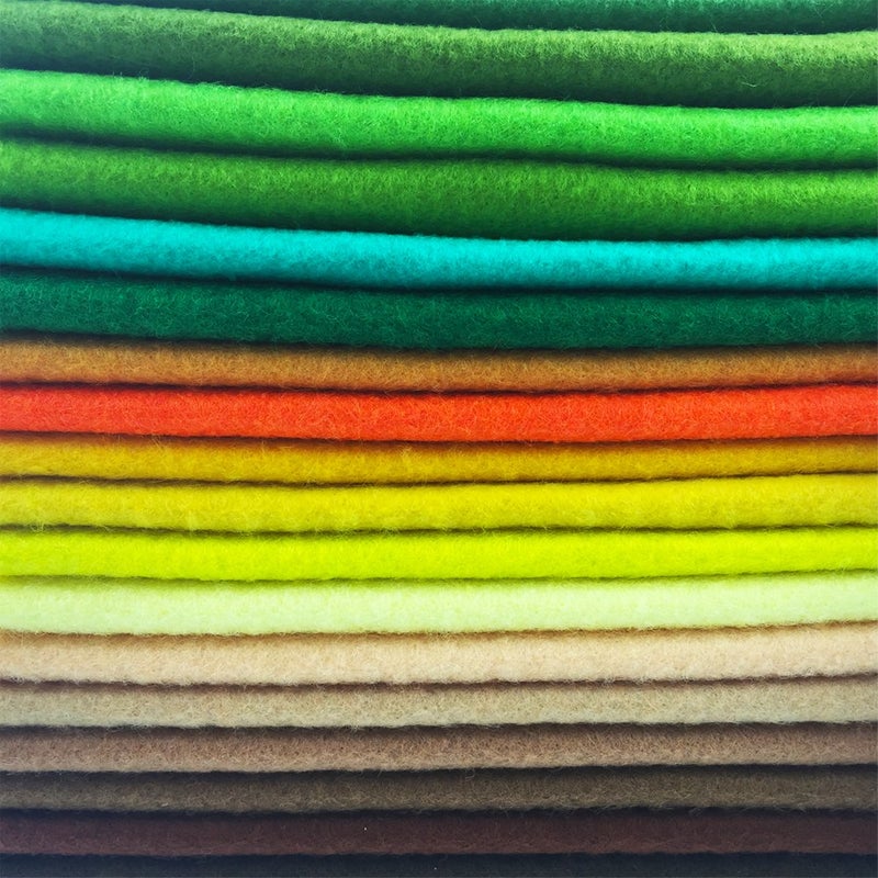 flic-flac 42pcs1.4mm Thick Soft Felt Fabric Sheet Assorted Color Felt Pack DIY Craft Sewing Squares Nonwoven Patchwork (10cm * 10cm) - Image 5