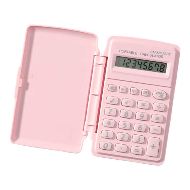 Pastel A Color Soft Tone 8 Digit Pocket Calculator with Ergonomic Buttons for School - Image 2