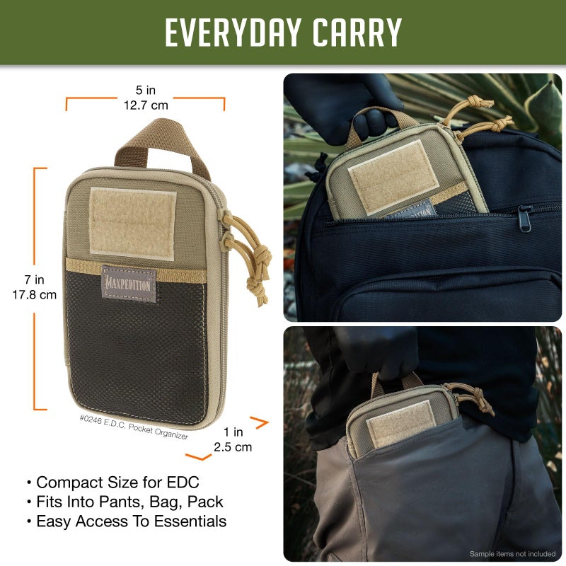 Maxpedition E.D.C. Pocket Organizer (Khaki) - Image 2