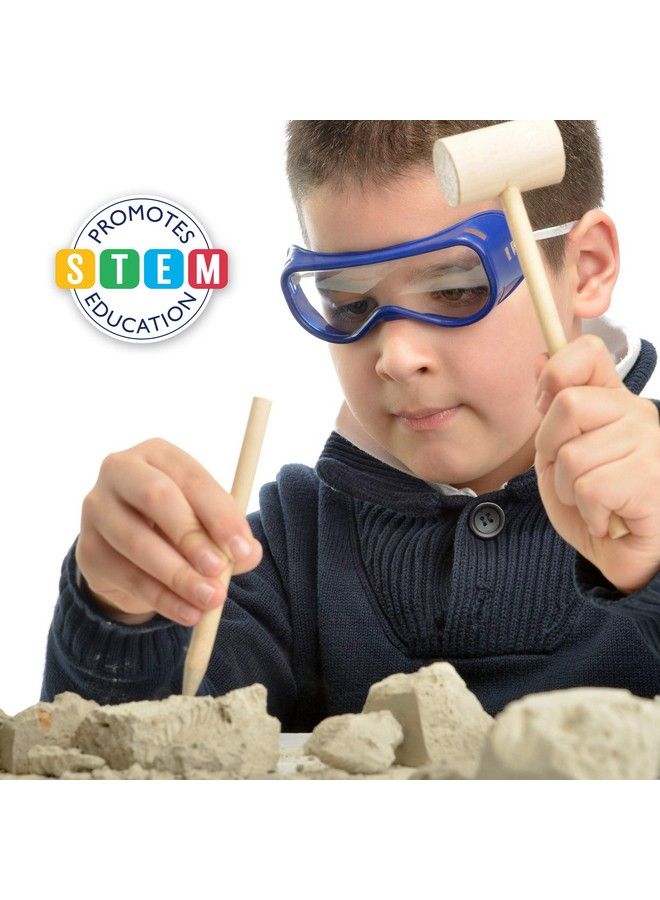 LotFancy مجموعة حفر الأحجار الكريمة لاستخراج 20 حجرًا كريمًا حقيقيًا بما في ذلك جذع الجمشت الكريستالي والتوباز ومجموعة ألعاب تعليمية علمية للأطفال هدية رائعة للأولاد والبنات والكبار مع حقيبة تخزين وأدوات تعدين - Image 4