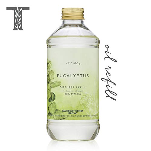 Thymes - Eucalyptus Aromatic Diffuser Oil Refill - Large Bottle with Relaxing Eucalyptus Scent - 7.75 oz - Image 1