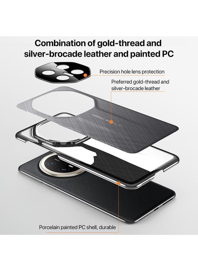 زبون جراب لهاتف Huawei Mate 60 Pro بتصميم كلاسيكي من الجلد العادي المطلي، جراب هاتف الكمبيوتر الشخصي - Image 5