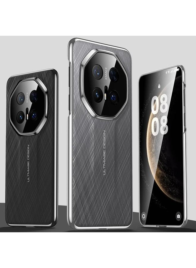 زبون جراب لهاتف Huawei Mate 60 Pro بتصميم كلاسيكي من الجلد العادي المطلي، جراب هاتف الكمبيوتر الشخصي - Image 2