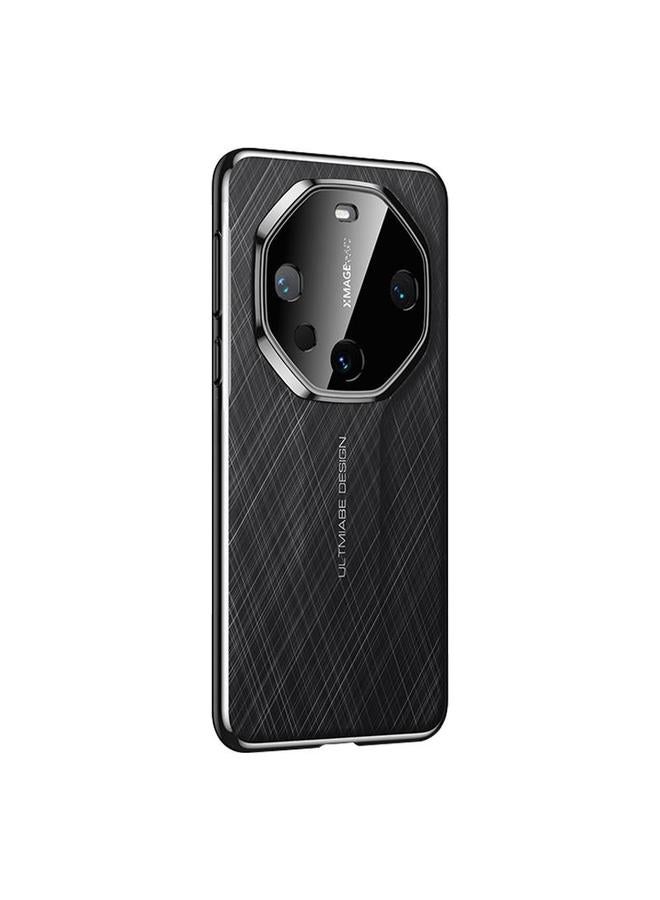 زبون جراب لهاتف Huawei Mate 60 Pro بتصميم كلاسيكي من الجلد العادي المطلي، جراب هاتف الكمبيوتر الشخصي - Image 1