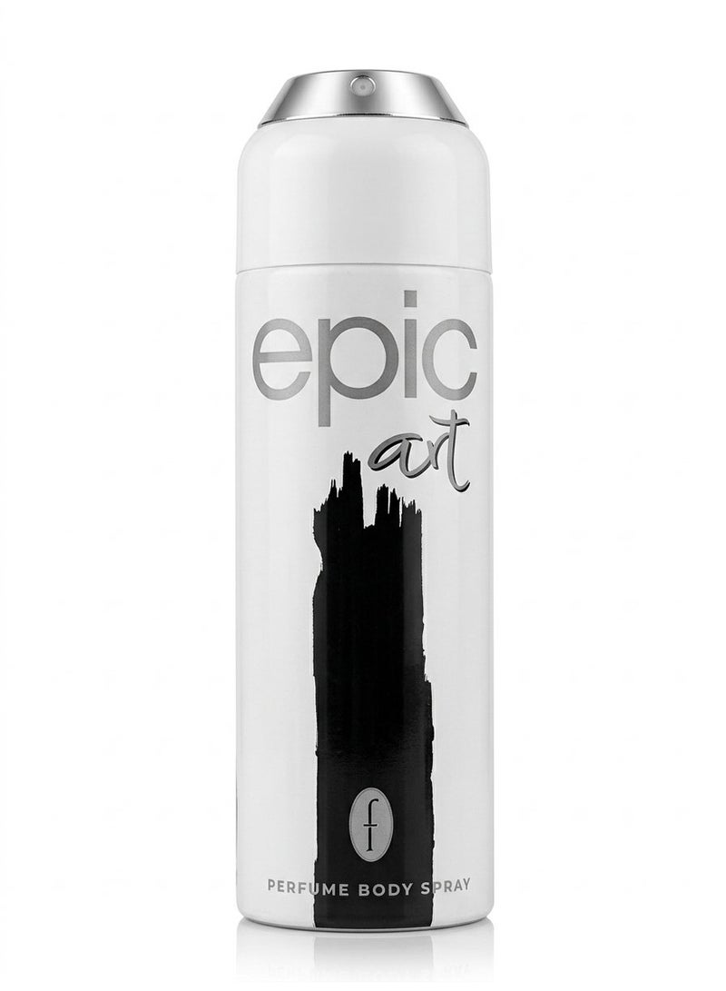 Flavia Epic Art Perfume Body Spray (200 ml) offers a vibrant, long-lasting fragrance that keeps you feeling fresh and captivating all day.