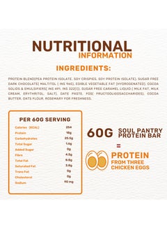 Soul Pantry Brownie Decadence Protein Bar with Plant-Based Protein, Gluten-Free, No Artificial Additives, High Protein Power Punch Chocolate Waffle (Pack of 3)  - Image 4