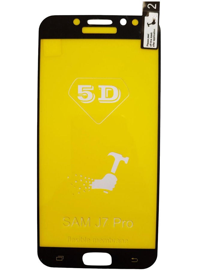 NIBEMINENT Nano 5D Flexible Full Screen Protector For Samsung Galaxy J7 Pro Clear/Black 