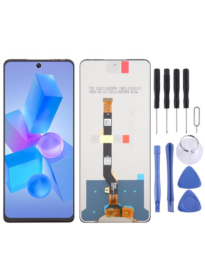 erorex Replacement For Infinix Hot 40 Pro X6837 OEM LCD Screen with Digitizer Full Assembly  - Image 1