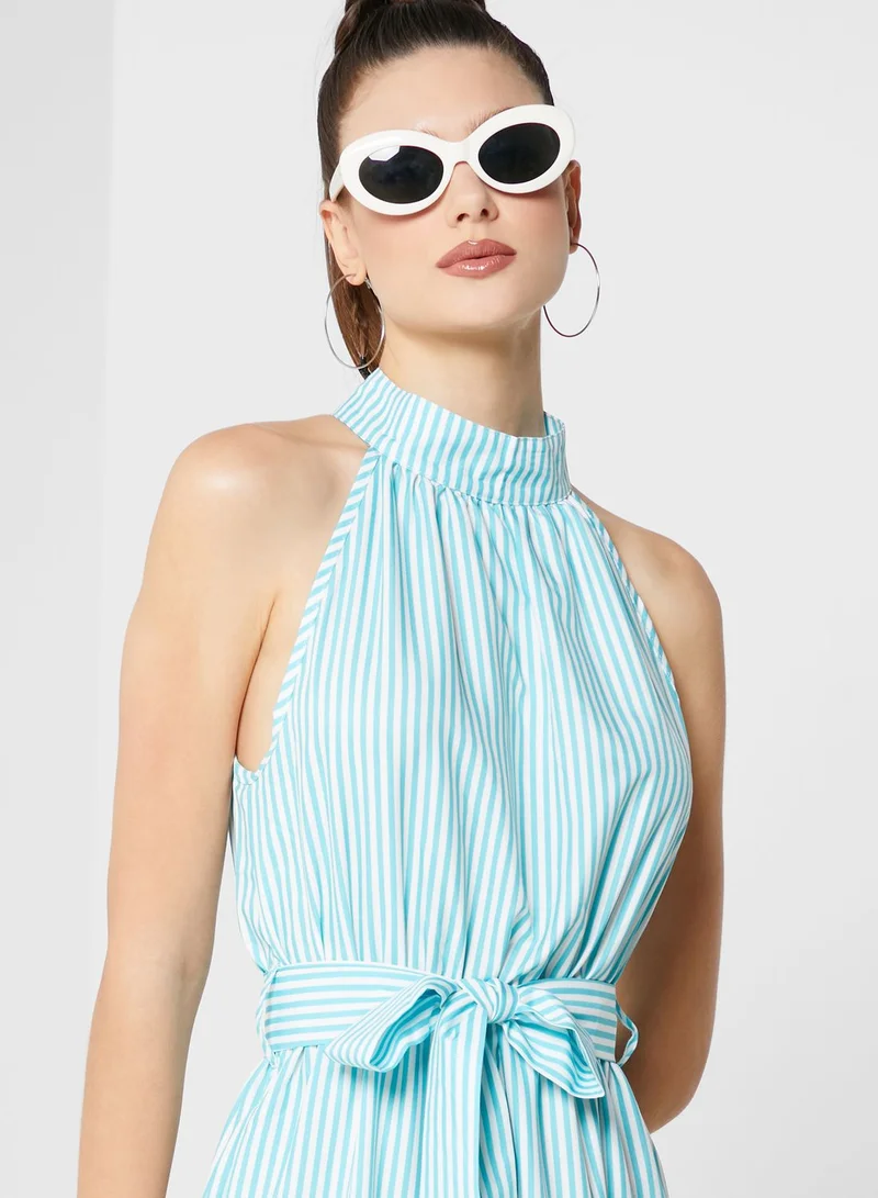 Ginger Striped Tiered Dress