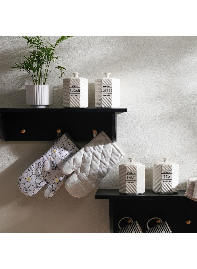 Pan Home Nolina Coffee Canister 800Ml - White - Image 2